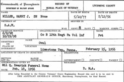 Harry Jacob Miller military doc Harry Jacob Miller military doc