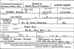 Harvey McCracken Walker military doc Harvey McCracken Walker military doc