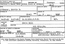Morris O'Connor military doc Morris O'Connor military doc