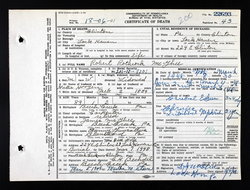 Robert Rothrock McGhee death certificate