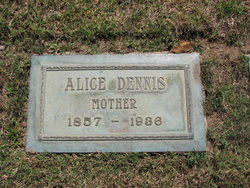 Alice Anna Flater Barner Dennis 1857-1936