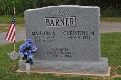 Christine Mary Ellen Murty Barner 1927-2016