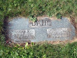 Dorothy Gertrude Barner Bair gravestone