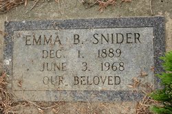 Emma May Barner Snider 1889-1968