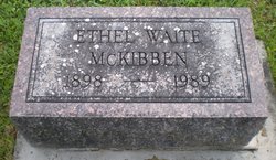 Ethel P. Waite McKibben 1898-1989