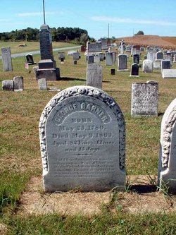 George Barner gravestone 1780-1863