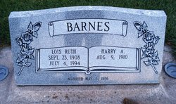 Harry Astor Barnes 1910-1997