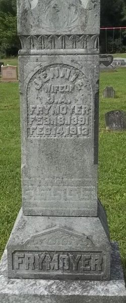 Jennie A. Warnets Frymoyer 1891-1913
