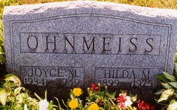 Joyce Marie Ohnmeiss 1934-1949