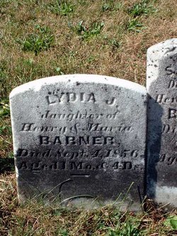 Lydia Jane Barner 1856-1856