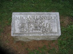 Mary Rosebelle Snyder Wolfe 1896-1930