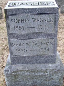 Mary W. Kaufman Wagner 1850-1934