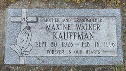 Maxine Olivia Walker Kauffman 1926-1996