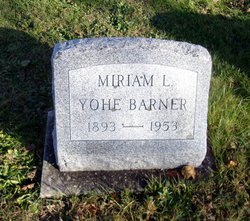 Miriam Luella Yohe Barner 1893-1953
