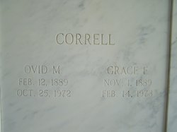 Ovid M. Correll 1889-1972