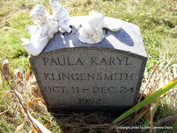 Paula Karyl Klingensmith 1952-1952