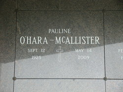 Pauline Kovatch McAllister 1925-2009