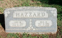 Rex Hilliard Hazzard 1882-1953