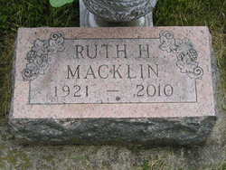 Ruth Helene Arney Macklin 1921-2010