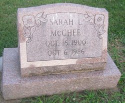 Sarah Louisa McGhee 1900-1986
