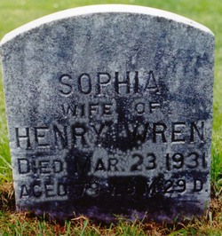 Sophia Brungard Wren 1851-1931