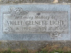 Violet Gelnett Light 1907-2000